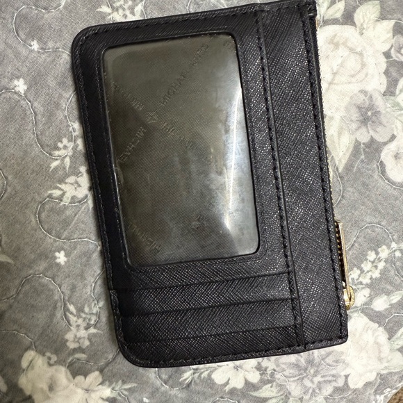 Michael Kors Black Card Holder with Gold Accents - Picture 6 of 7